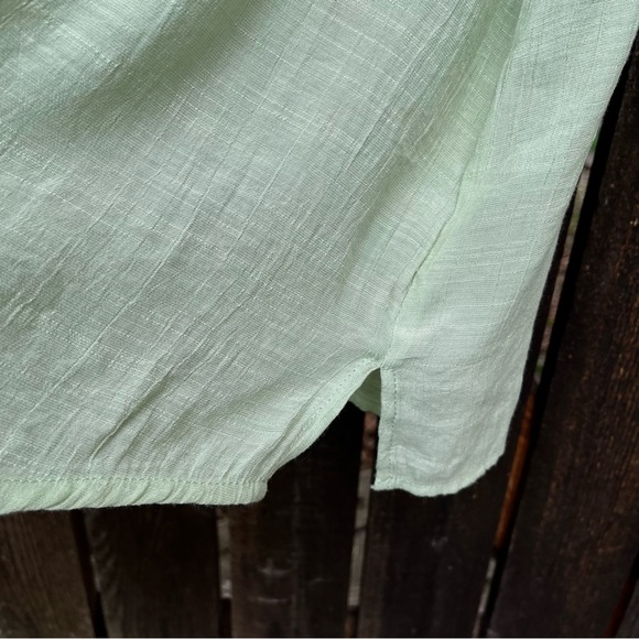 Nanette Lepore Flutter Sleeve Pintuck Top Sz L - Picture 9 of 11